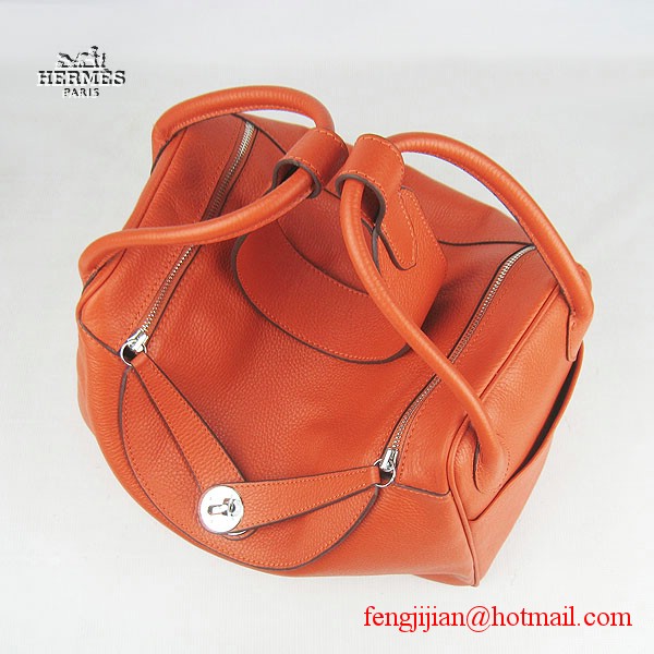 Hermes Women Shoulder Bag Orange 6208